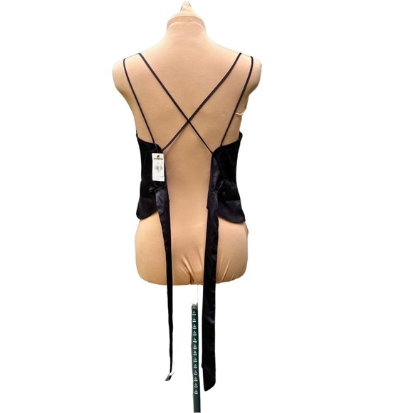 Express [NWT - Medium] Black Tie-Back Strappy Tank - Picture 8 of 9